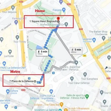 Apartment 4 Bedrooms, La Defense, 5 Min Walk To Metro *